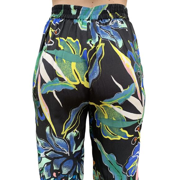 H&M Patterned Wide Leg Pants in Tropical Multi - Size 4 - Picture 5 of 5